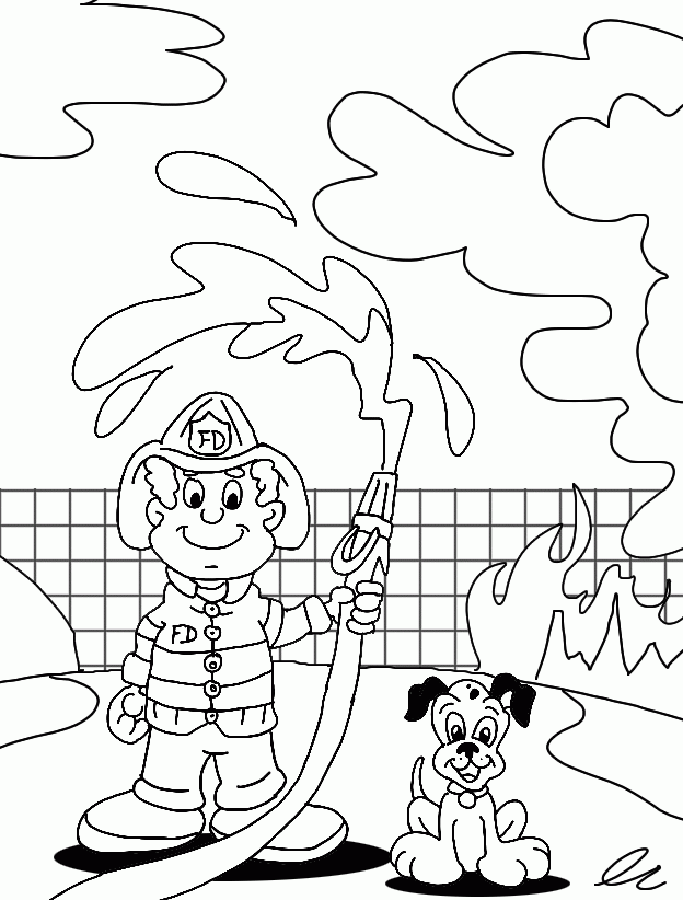 fire fighting coloring pages firefighter coloring page coloring pages coloring and fighting coloring fire pages 