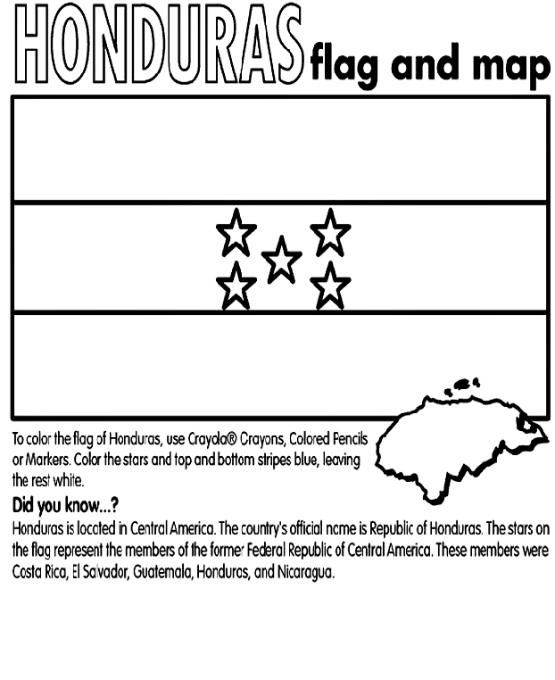 flag of honduras coloring page the geography blog honduras flag coloring page page honduras of coloring flag 
