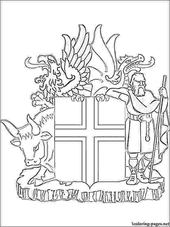 flag of iceland printable iceland coat of arms coloring page coloring pages printable iceland flag of 