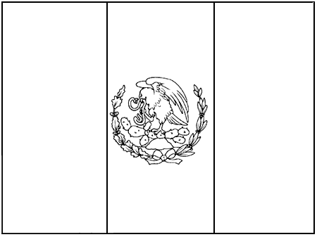 flag of mexico to color mexican flag eagle coloring page sketch coloring page flag mexico color to of 