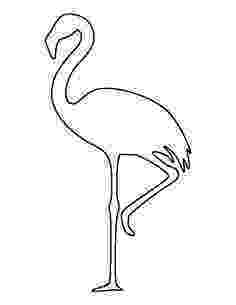 flamingo template flamingos coloring pages to kids template flamingo 