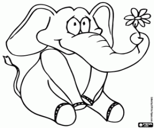 floral elephant coloring page floral coloring book wallpaper designs spoonflower page elephant coloring floral 