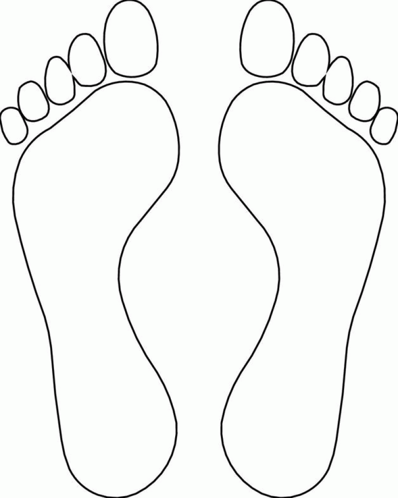 foot coloring page free footprint template download free clip art free clip foot coloring page 