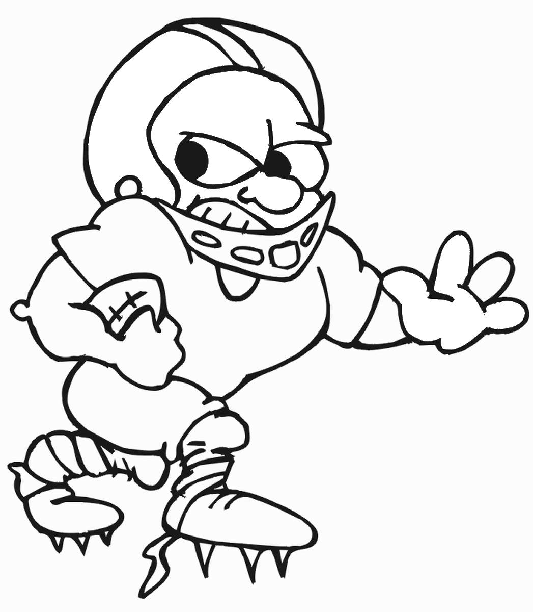 football coloring page football player coloring pages to download and print for free coloring football page 