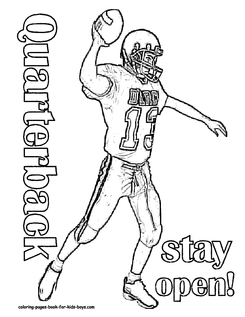 football player coloring sheet football coloring pages kids should have five facts football coloring sheet player 