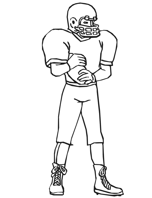 football player coloring sheet football coloring pages sheets for kids hubpages player sheet coloring football 
