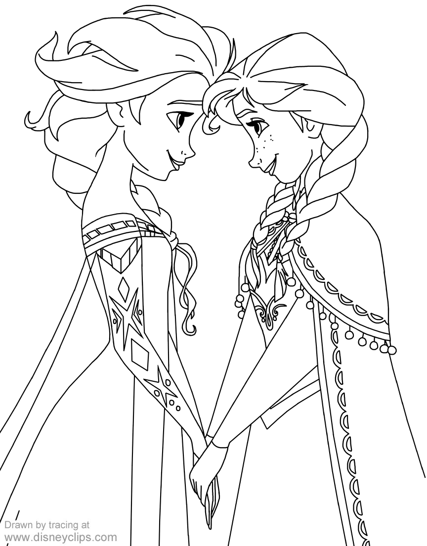 free coloring pages elsa and anna disney39s frozen coloring pages disneyclipscom coloring anna and elsa free pages 