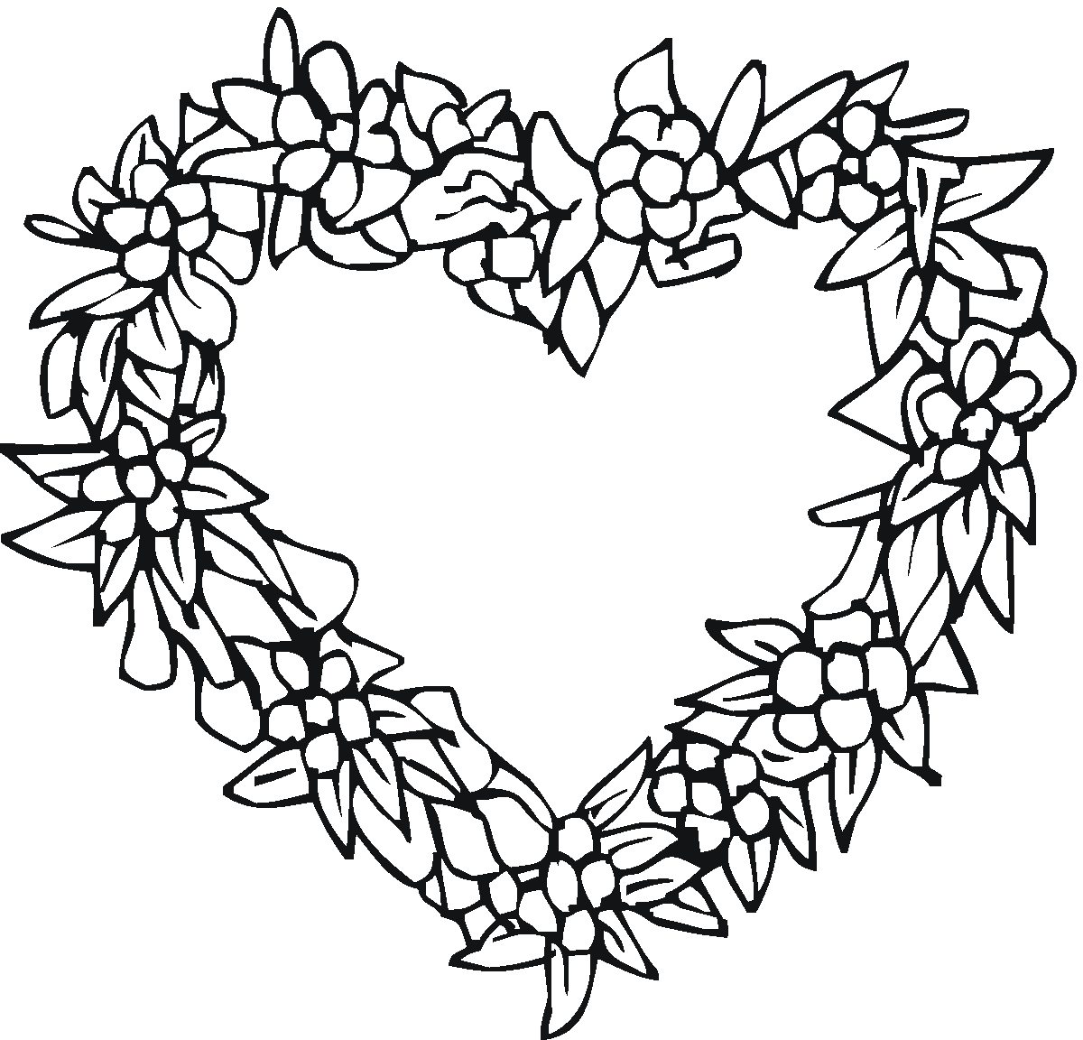 free coloring pages flowers hearts preschool coloring sheets flowers collection coloring pages free hearts pages flowers coloring 