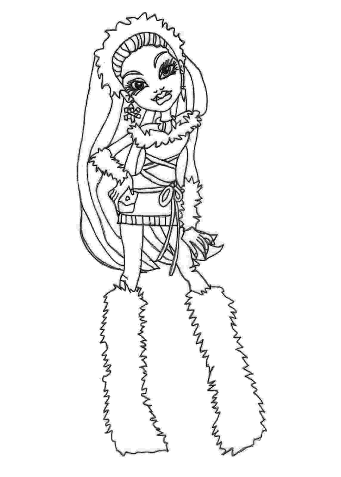 free coloring pages monster high free printable monster high coloring pages february 2013 free pages coloring high monster 