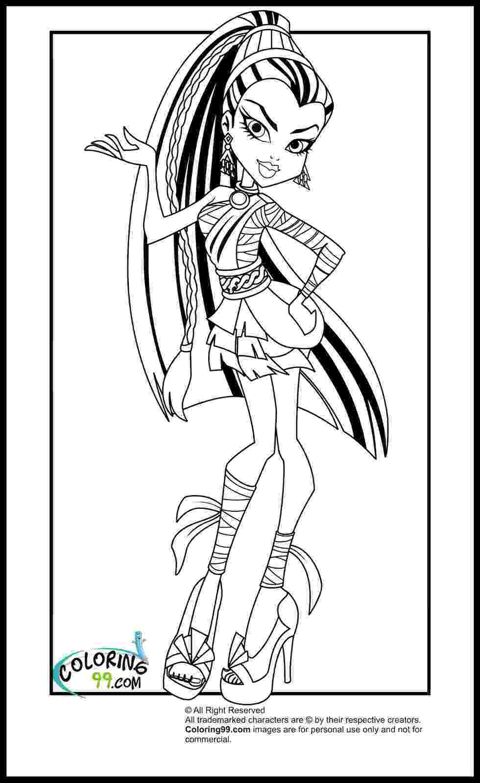 free coloring pages monster high monster high jinafire long coloring pages free printable high coloring monster free pages 