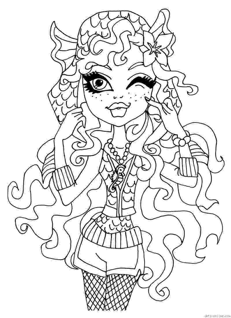 free coloring pages monster high print monster high coloring pages for free or download high pages coloring monster free 