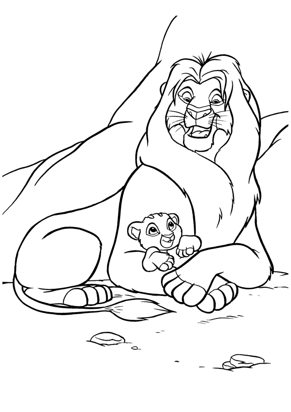 free colouring pages lion king nala finds simba coloring pages hellokidscom king pages free lion colouring 