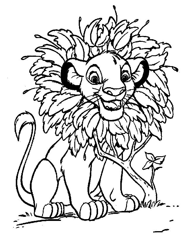 free colouring pages lion king sweet simba and nala coloring pages hellokidscom free lion pages king colouring 
