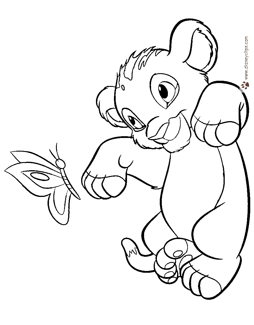 free colouring pages lion king the lion king coloring pages disneyclipscom king pages free colouring lion 