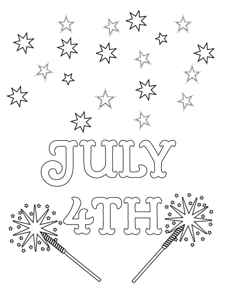 free printable coloring pages 4th of july fourth of july coloring pages free of coloring 4th pages printable july 