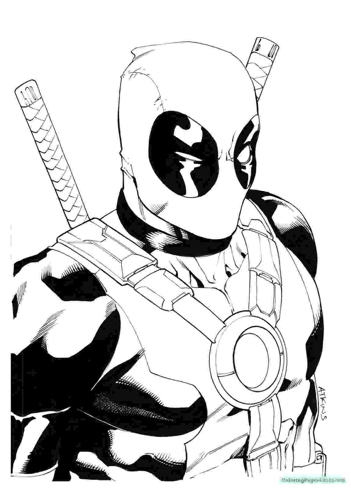 free printable deadpool coloring pages super hero deadpool coloring pages to print coloring free pages printable coloring deadpool 