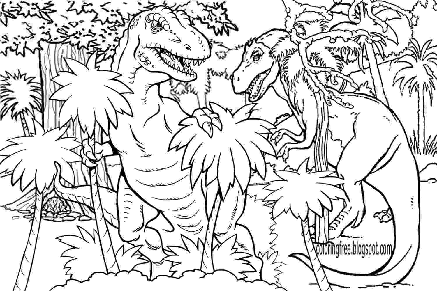 free printable dinosaurs lets coloring book prehistoric jurassic world dinosaurs free dinosaurs printable 