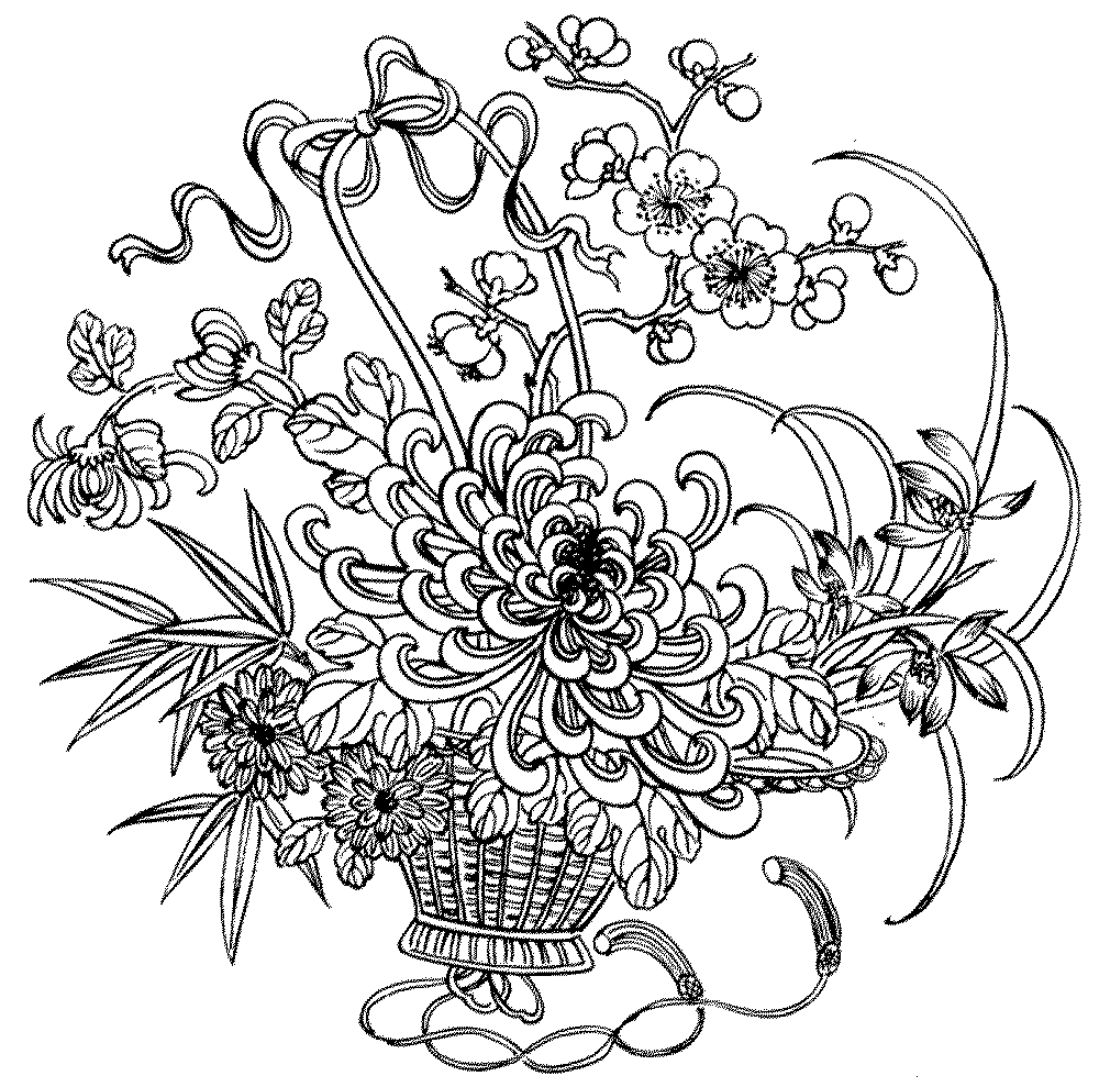 free printable flower coloring pages for adults adult coloring pages flowers to download and print for free pages printable flower adults for free coloring 