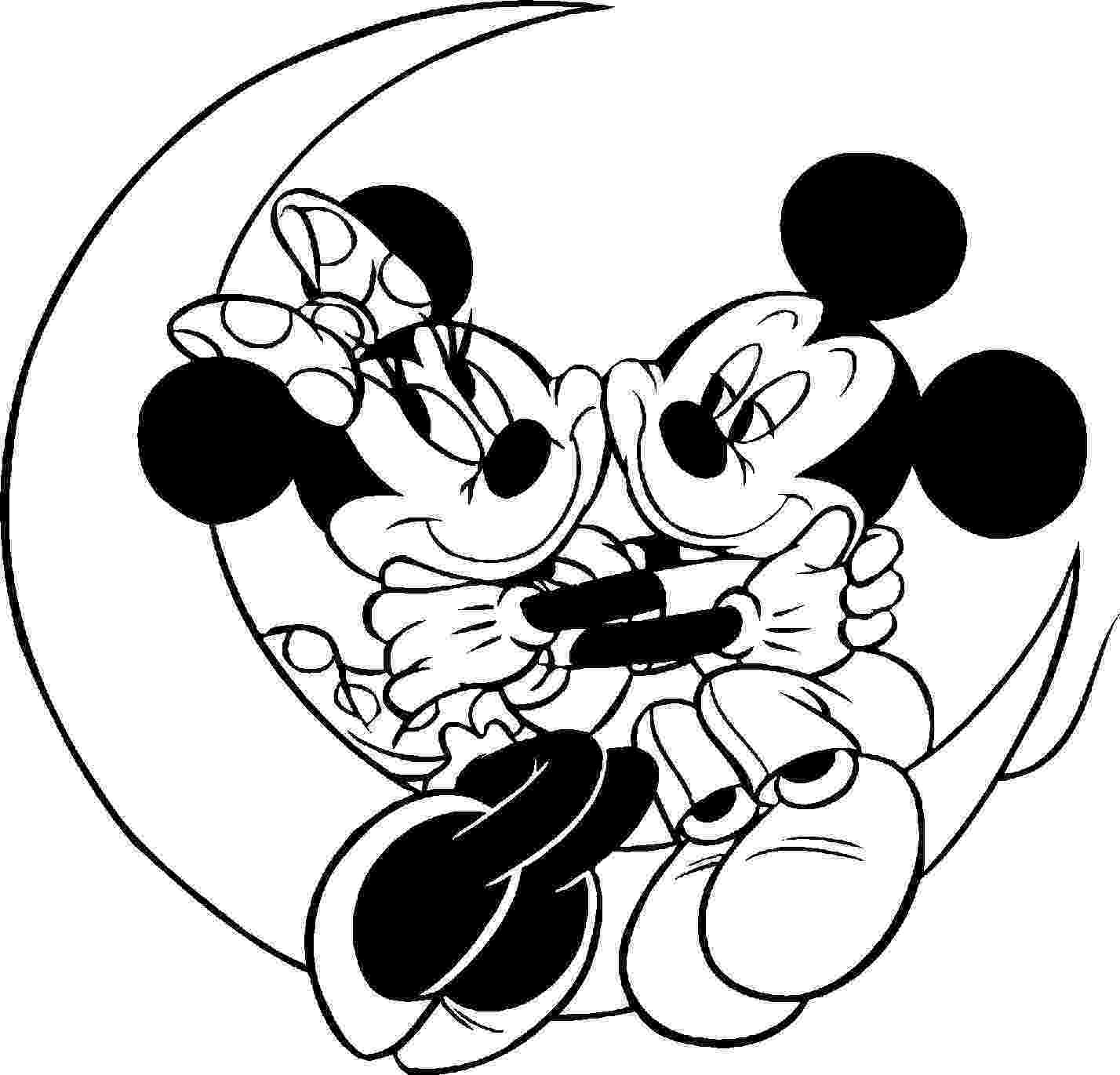 free printable mickey and minnie mouse coloring pages disney valentine colorng pages with mickey and minnie pages mouse coloring free mickey printable minnie and 