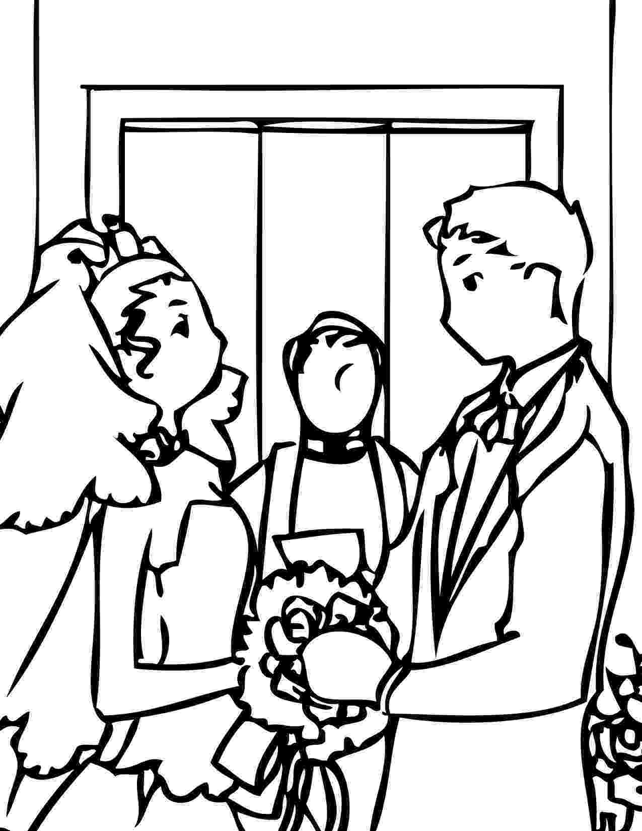 free wedding coloring pages to print wedding coloring pages bride and groom coloring wedding pages free print to 