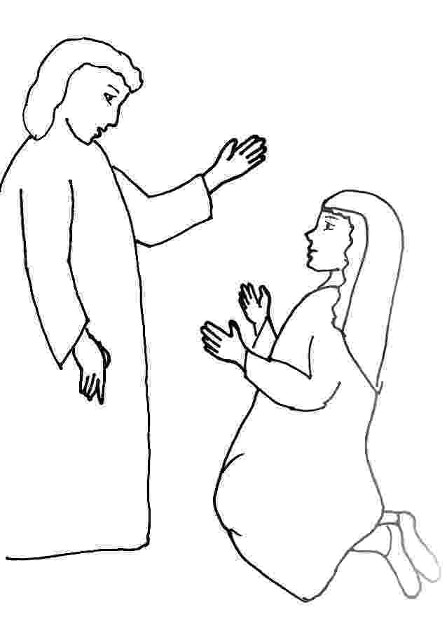 gabriel visits mary coloring page christmas bible verse printables christian preschool page gabriel visits mary coloring 