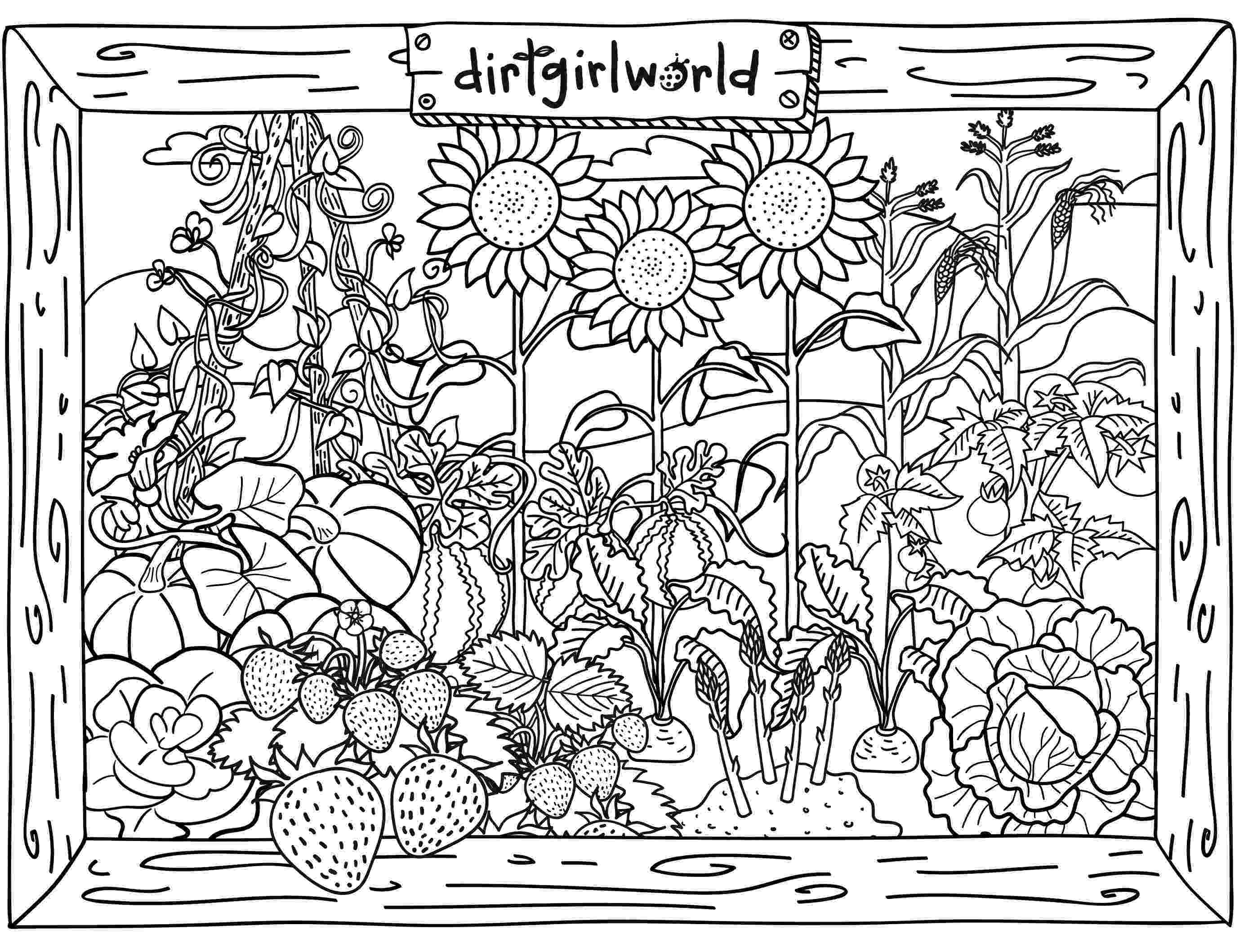 garden pictures to color flower garden coloring pages to download and print for free to garden pictures color 