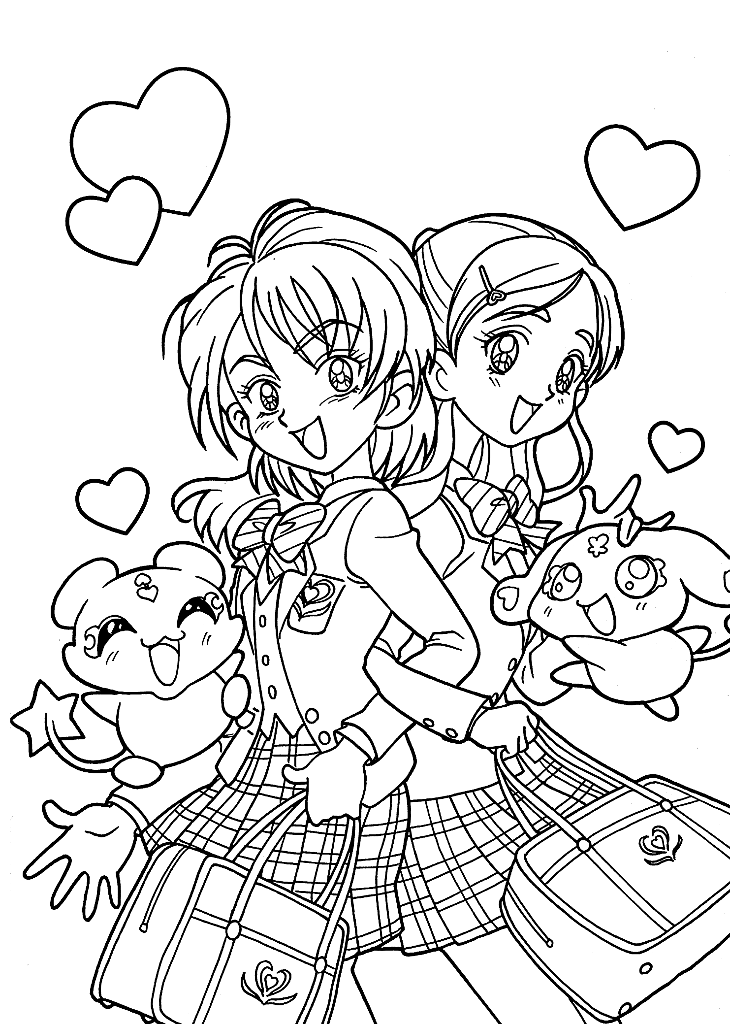 girl coloring sheets manga coloring pages to download and print for free girl coloring sheets 