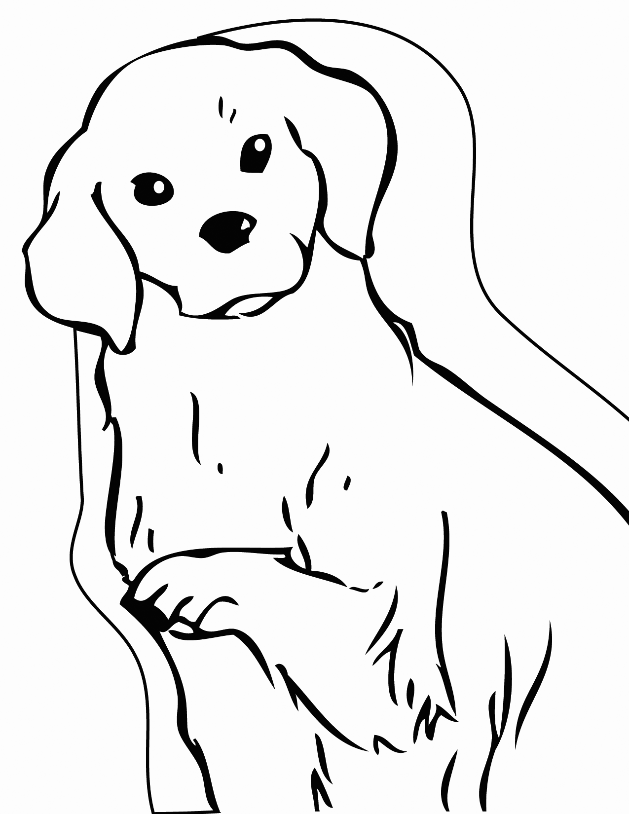 golden retriever puppy coloring pages printable golden retriever coloring page free pdf puppy coloring pages golden retriever 