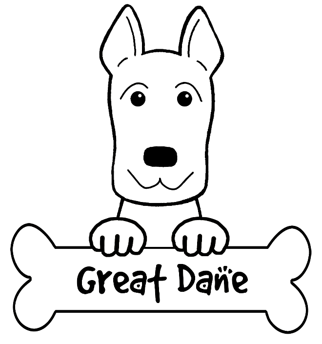 great dane coloring pages great dane coloring page audio stories for kids free pages coloring dane great 