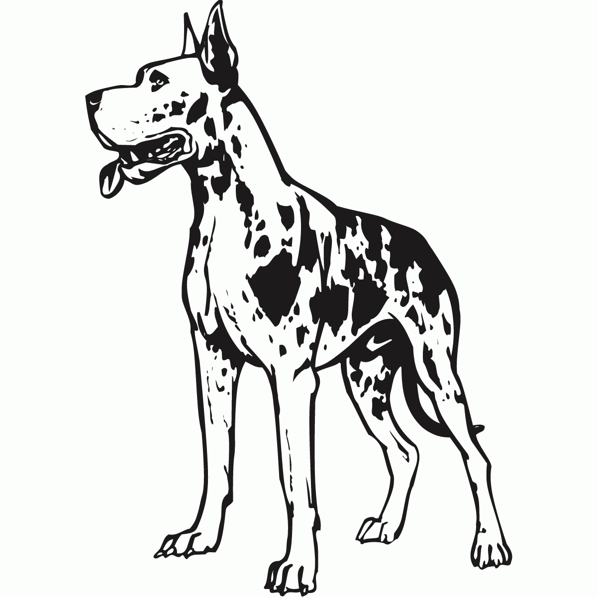 great dane coloring pages great dane dog coloring pages coloring home pages great dane coloring 