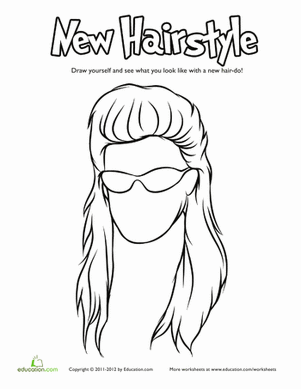 hairstyle coloring pages hair coloring pages educationcom pages coloring hairstyle 