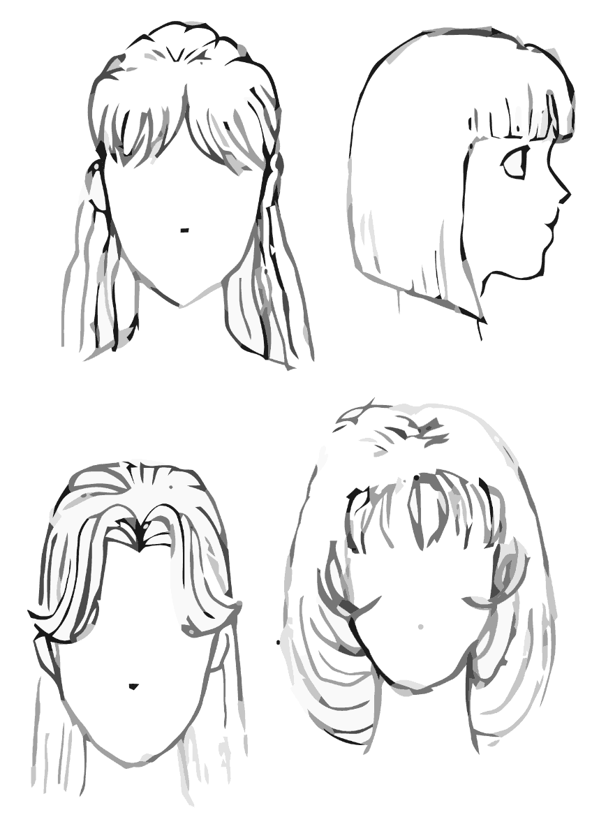 hairstyle coloring pages hairstyle coloring pages to download and print for free coloring hairstyle pages 1 2