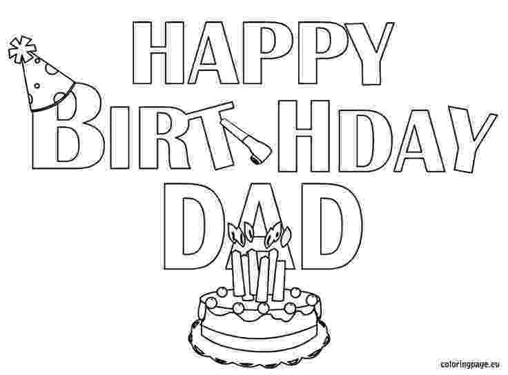 happy birthday daddy printable happy birthday daddy coloring pages free printable happy printable happy daddy birthday 