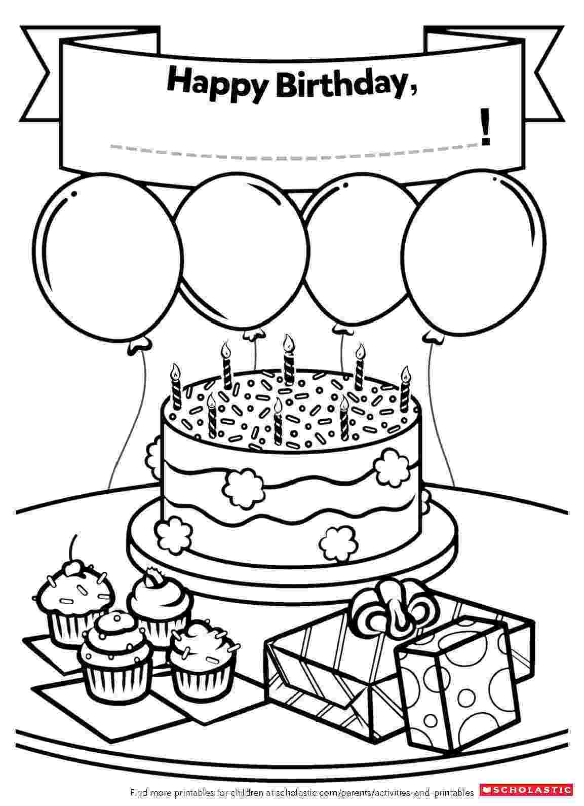 happy birthday printable 25 free printable happy birthday coloring pages birthday happy printable 
