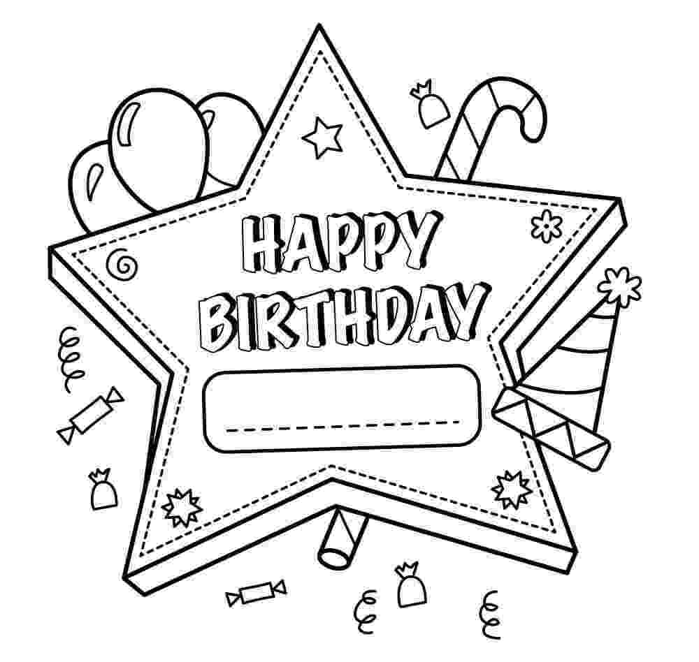 happy birthday printable 25 free printable happy birthday coloring pages happy birthday printable 