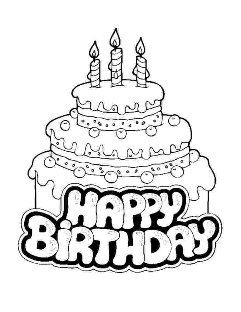 happy birthday printable free printable happy birthday coloring pages for kids printable birthday happy 