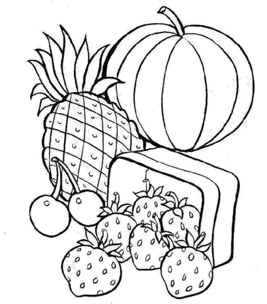 healthy food coloring pages free printable food coloring pages for kids food pages healthy coloring 