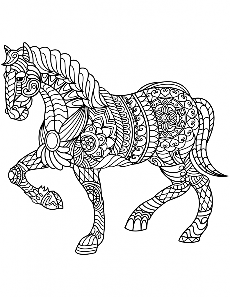 horse colouring pages for adults horse coloring page for adults illustration by keiti horse adults colouring pages for 