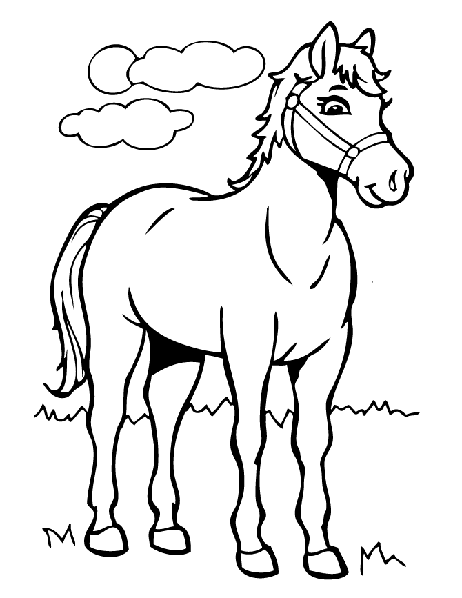 horse picture to color coloring pages for kids horse coloring pages picture color horse to 