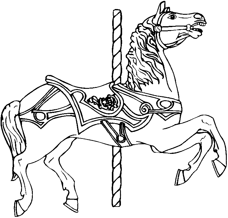 horse printables coloring pages quirky artist loft free carosel coloring book pages horse coloring printables pages 