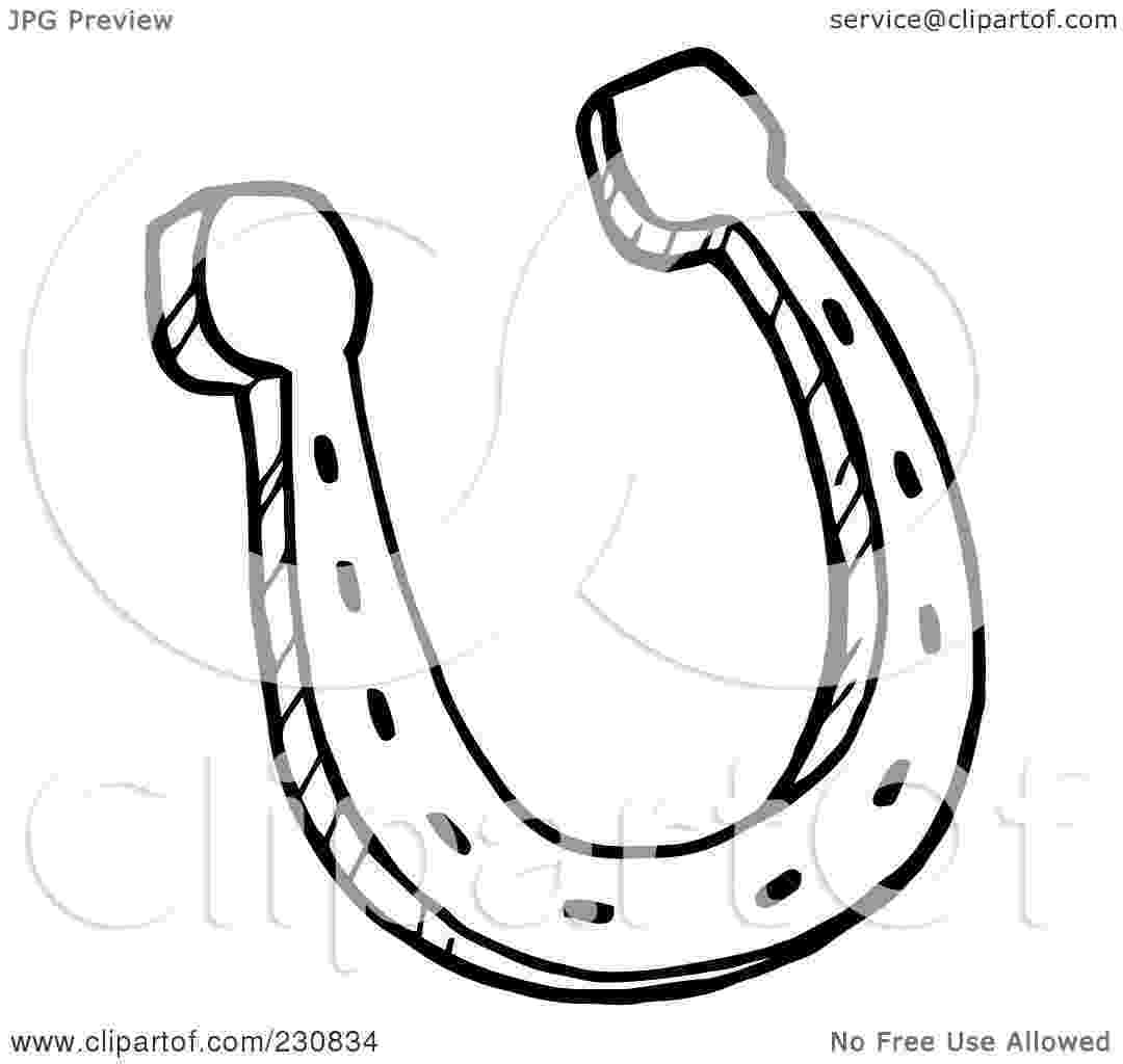 horseshoe coloring page outlined horse shoe stock photo hittoon 4727159 page horseshoe coloring 