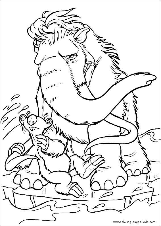 ice age coloring pages ice age 4 coloring pages for kids gtgt disney coloring pages ice pages age coloring 