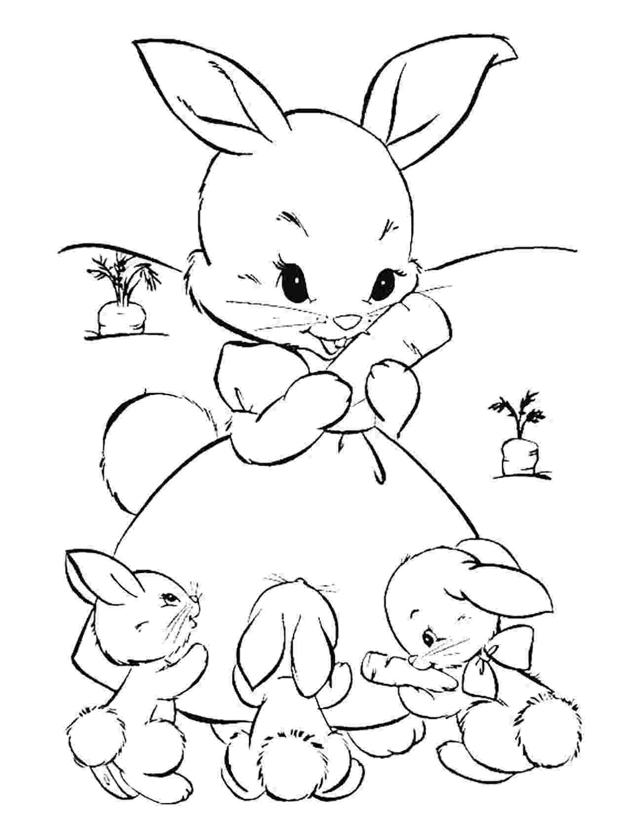 images of rabbits to color rabbit free to color for children rabbit kids coloring pages of color images to rabbits 