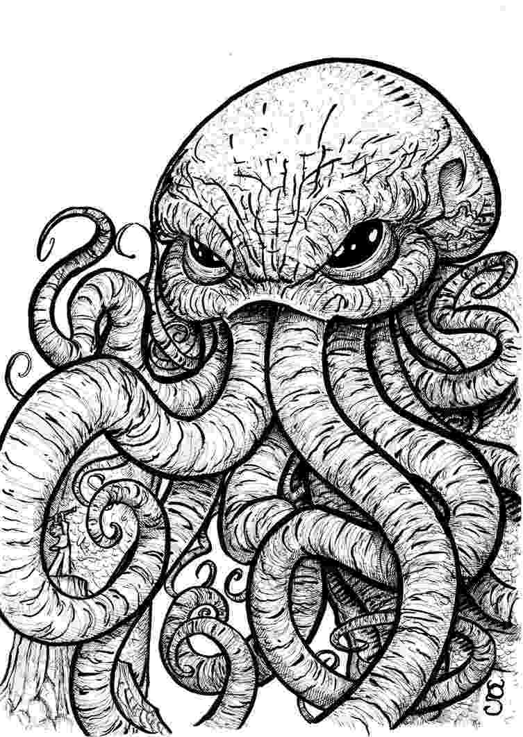 is for cthulhu coloring book cthulhu the great by monstah on deviantart for coloring is book cthulhu 