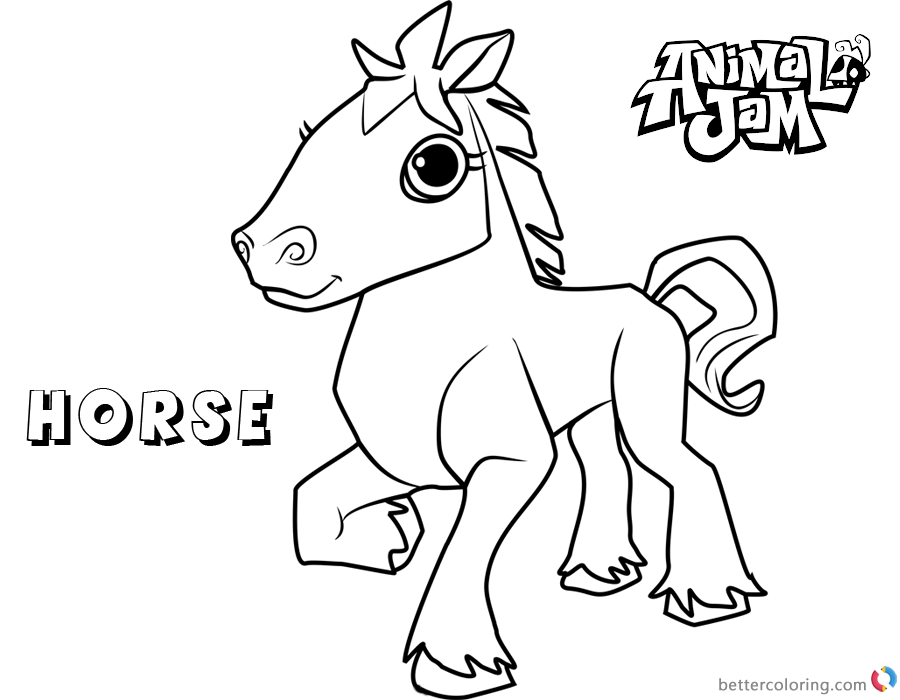 jam coloring page animal jam coloring pages horse free printable coloring jam page coloring 