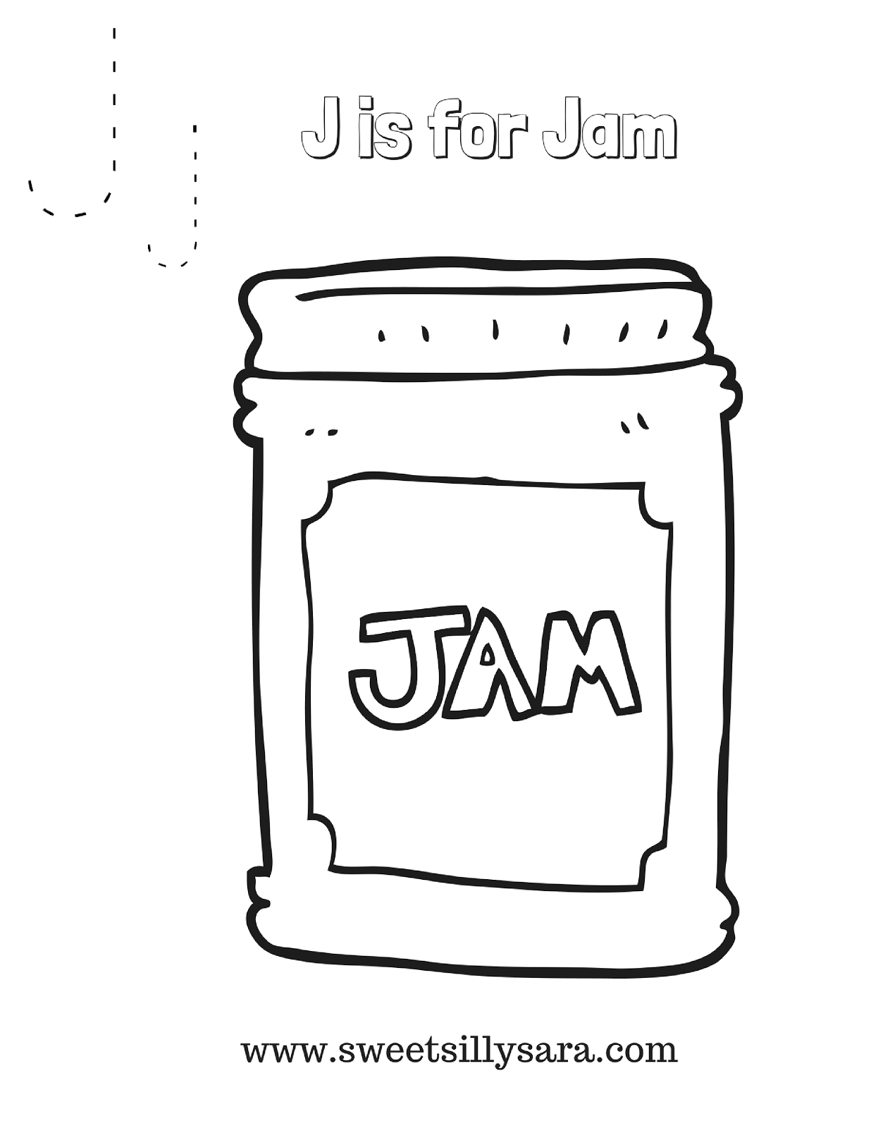 jam coloring page vector alphabet letter j coloring page jam stock vector jam coloring page 