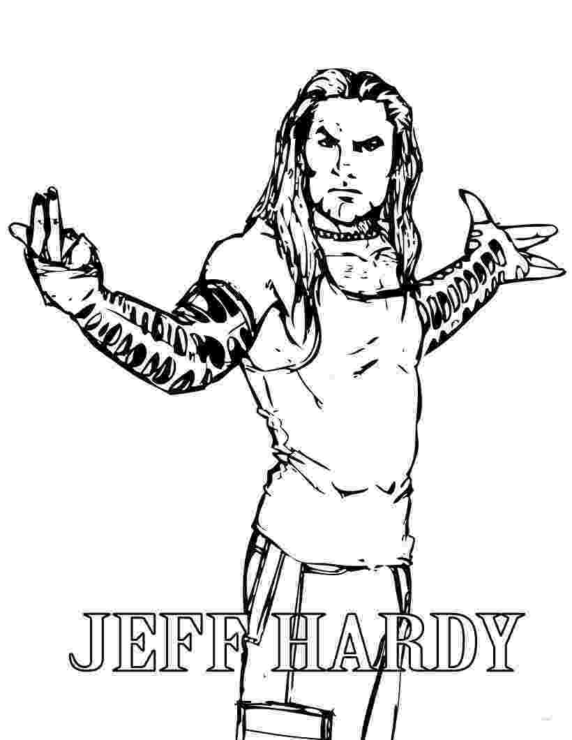jeff hardy coloring pages free printable wwe coloring pages for kids birthday coloring jeff hardy pages 