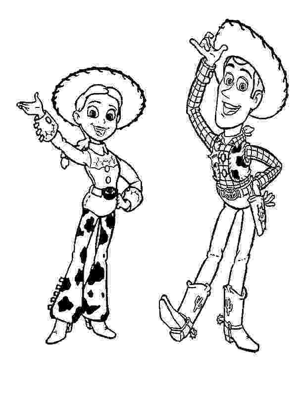 jessie toy story coloring pages jessie and woody from toy story coloring page download jessie story coloring toy pages 