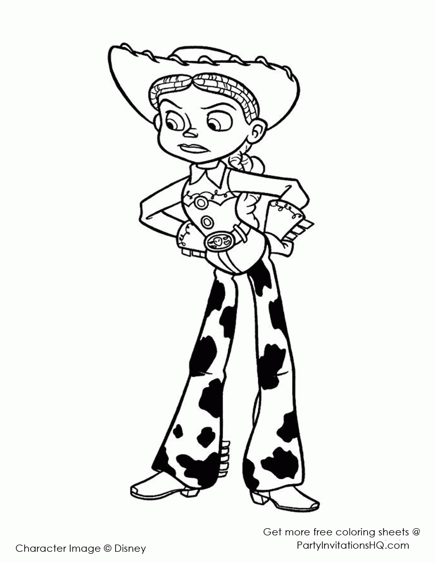 jessie toy story coloring pages toy story 2 jessie coloring pages coloring home toy pages jessie story coloring 