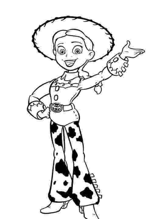 jessie toy story coloring pages toy story jessie waving coloring page kids coloring jessie story pages coloring toy 